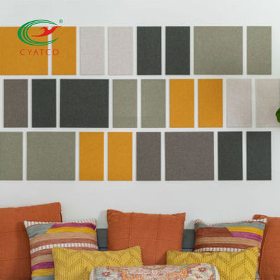 Telhas acústicas inofensivas práticas da parede, painéis de parede à prova de som decorativos estáveis