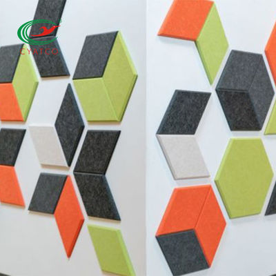 Telhas acústicas inofensivas práticas da parede, painéis de parede à prova de som decorativos estáveis