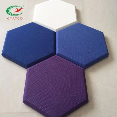 Design de painel acústico hexagonal à prova de umidade Amortecimento de som inofensivo