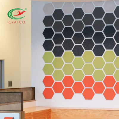 A parede acústica dos painéis de teto do hexágono de Multiscene telha inodoro Nontoxic
