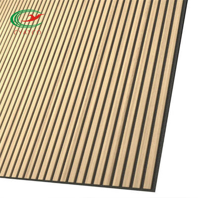 Painéis de parede acústicos da madeira de Mildewproof, almofadar da madeira de Multiscene à prova de som