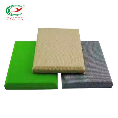 Fibra de vidro à prova de fogo insípido multicolorido do painel acústico da tela da parede
