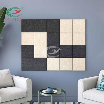 2200gsm Painéis de parede de feltro Sala de reuniões Absorção de som Arte mural ASTM E84 Padrão dos EUA