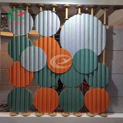 Cores de múltiplos propósitos à prova de som do painel acústico de fibra de poliéster 3D 48