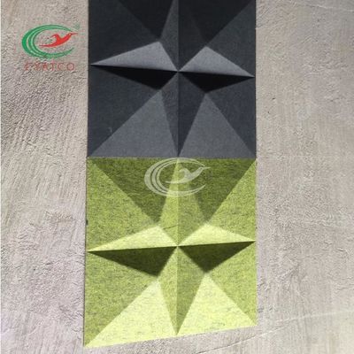A parede 3D acústica Textured da estrela telha multicolorido Moistureproof
