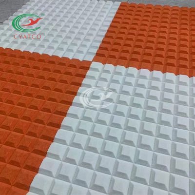 O cubo 3D Textured o painel acústico de fibra de poliéster à prova de som para KTV
