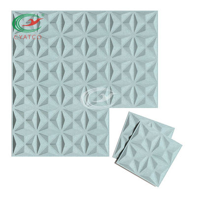 3D inofensivo estável Diamond Wall Panels, folhas audio multicoloridos da absorção