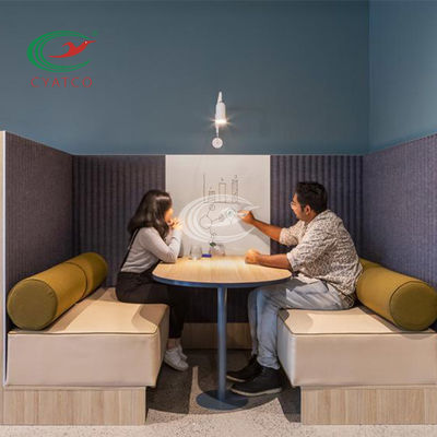Painel acústico ondulado multicolorido de fibra de poliéster Moistureproof