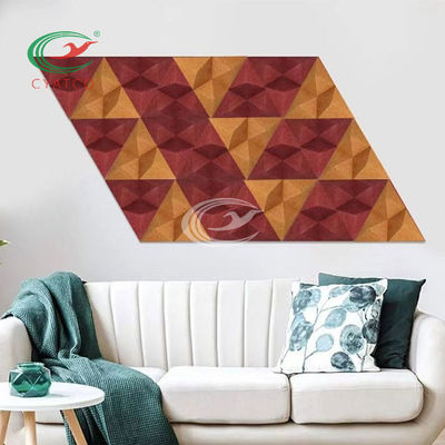3D inofensivo estável Diamond Wall Panels, folhas audio multicoloridos da absorção