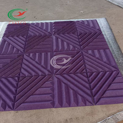 Painel inodoro prático da fibra de poliéster, textura acústica da placa de Mildewproof