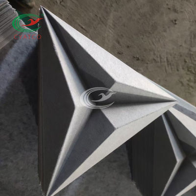 Painel acústico decorativo triangular 3D de fibra de poliéster Moistureproof