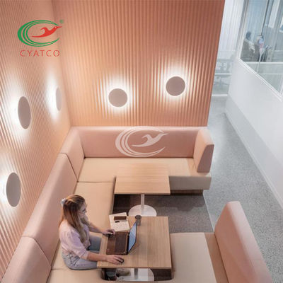 Decorativo multicolorido Textured ondulado à prova de fogo interior dos painéis de parede