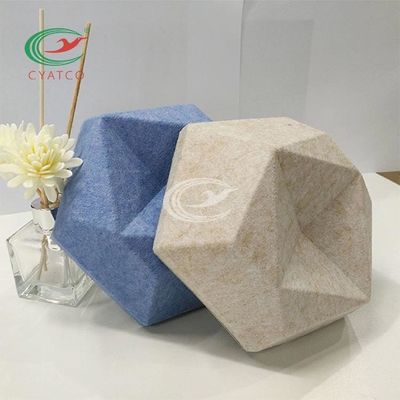 Painéis acústicos sentidos inodoros do hexágono para a decoração da parede 3D