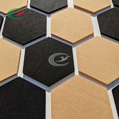 Isolação térmica amigável interna de Eco dos painéis acústicos do hexágono do cinema