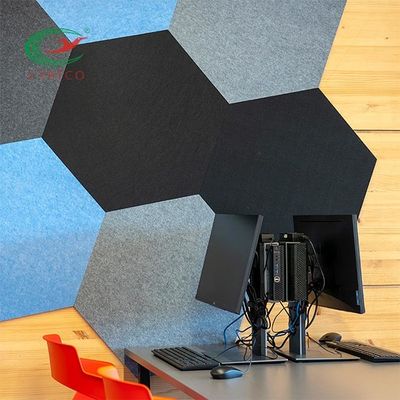 Painéis acústicos Eco prático do hexágono à prova de som do OEM amigável