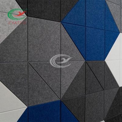 Painéis acústicos Eco prático do hexágono à prova de som do OEM amigável