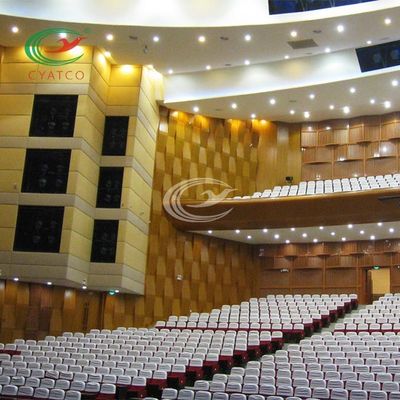 Projeto acústico da arquitetura à prova de som do teatro de múltiplos propósitos