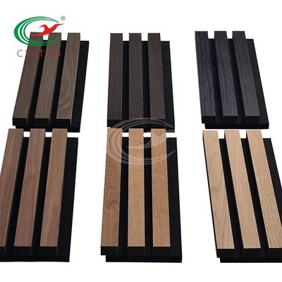 Elegante Madeira Linear Parede de Lata Leve Durável Painel de Parede Flutado TV fundo
