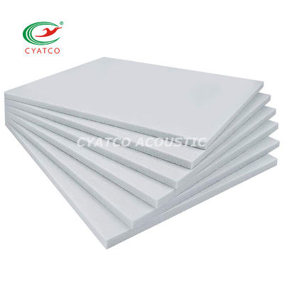10 Pacotes de painéis acústicos de fibra de poliéter branco de 18 mm para decoração de parede