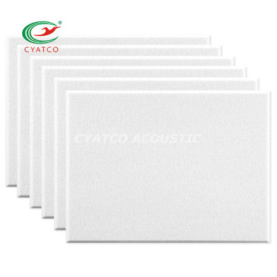 10 Pacotes de painéis acústicos de fibra de poliéter branco de 18 mm para decoração de parede
