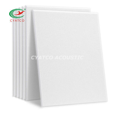 10 Pacotes de painéis acústicos de fibra de poliéter branco de 18 mm para decoração de parede