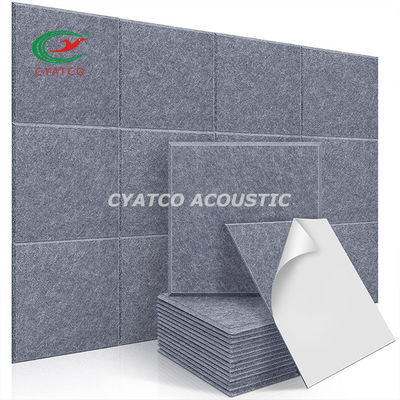 CYATCO 12 &quot;X 12&quot; quadrado painel de fibra de parede painéis de espuma à prova de som fácil de cortar tamanho