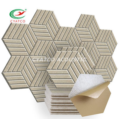 ODM Self Adhesive Hexagon Acoustic Panels para Sala de Música